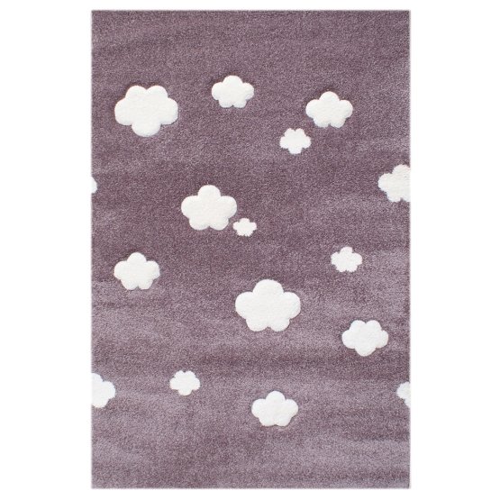 Detský koberec mráček - malve/cream